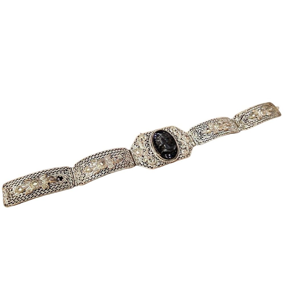 Vintage Cameo Victorian Revival Bracelet (A4043)